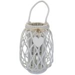 GENEVIEVE - lanterna in vimini tondo 15 x 66 cm