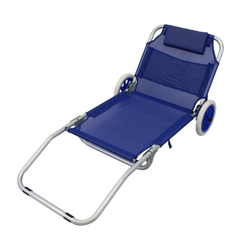 spiaggina prendisole pieghevole colore casuale cm 145 x 52 x 62 h