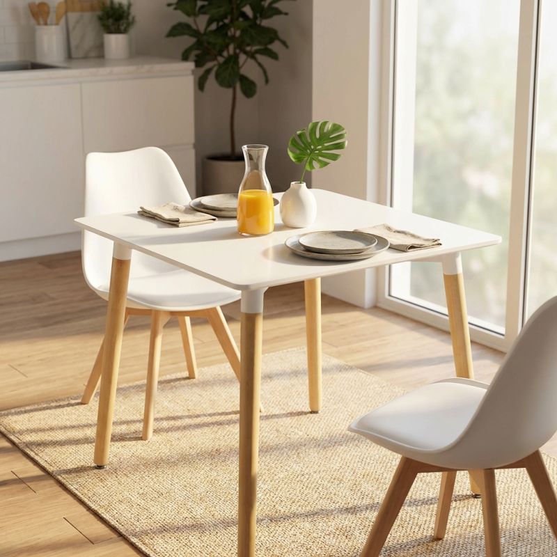 THOMAS - tavolo da pranzo scandinavo quadrato 80x80