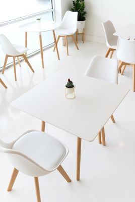 THOMAS - tavolo da pranzo scandinavo quadrato 80x80