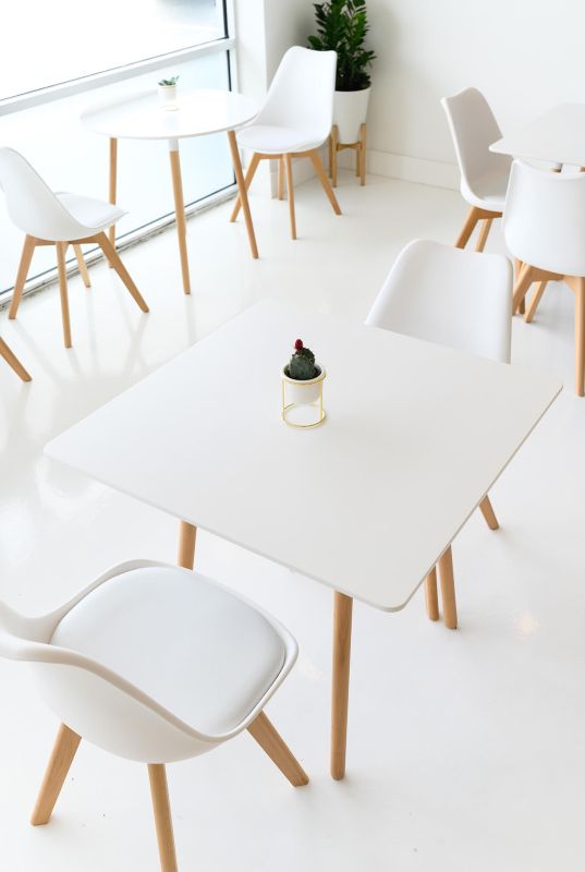 THOMAS - tavolo da pranzo scandinavo quadrato 80x80