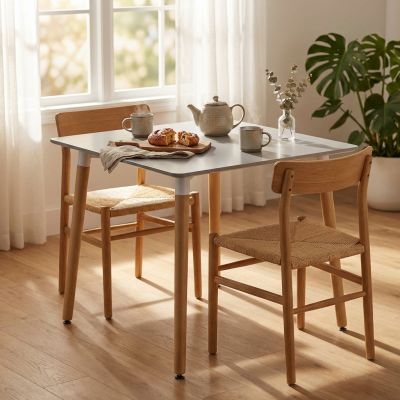 THOMAS - tavolo da pranzo scandinavo quadrato 80x80