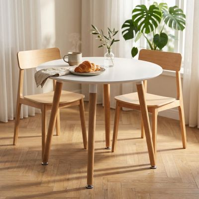 THOMAS - tavolo da pranzo scandinavo rotondo Ø 80