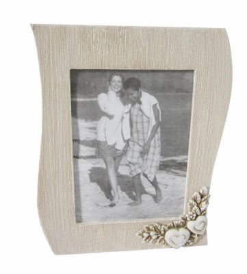 portafoto shabby chic onda cm 18,5 x 2,5 x 24,5 h
