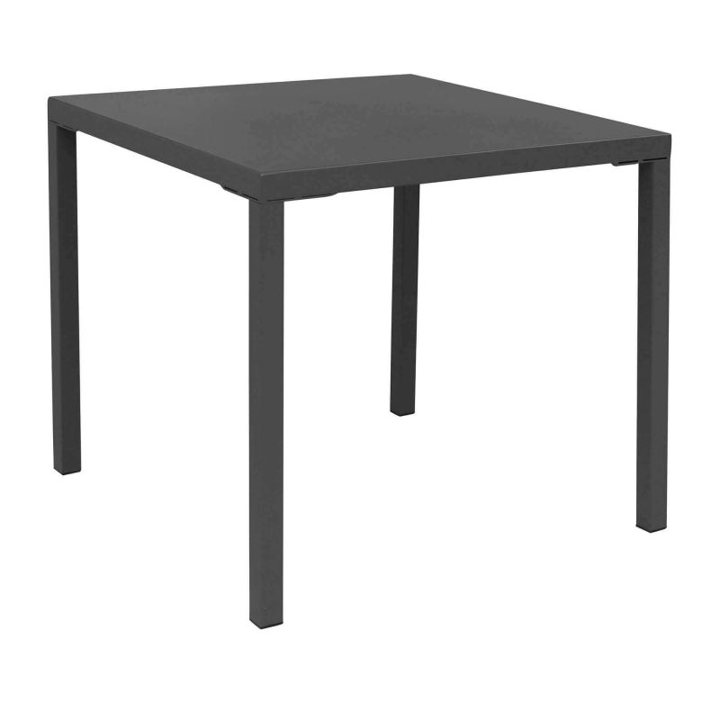 INDEX - set tavolo in alluminio cm 80 x 80 x 73h con 2 poltrone Maris