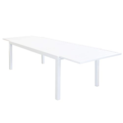 DEXTER - set tavolo in alluminio cm 200/300 x 100 x 74 h con 6 poltrone Venus