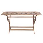 SOLEA - set tavolo in alluminio e teak cm 150 x 80 x 74 h con 4 sedie Dresda