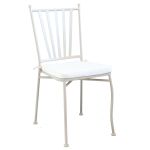 VENTUS - set tavolo in ferro cm 160 x 90 x 74 h con 6 sedie Ventus