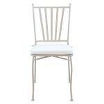 VENTUS - set tavolo in ferro cm 160 x 90 x 74 h con 6 sedie Ventus