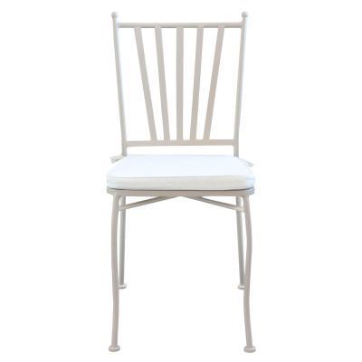 VENTUS - set tavolo in ferro cm 160 x 90 x 74 h con 6 sedie Ventus