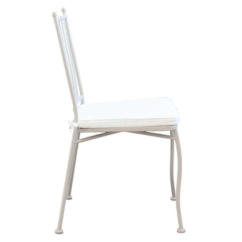 VENTUS - set tavolo in ferro cm 160 x 90 x 74 h con 6 sedie Ventus