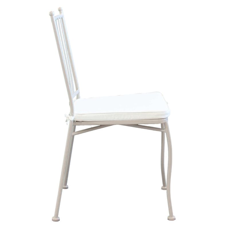 VENTUS - set tavolo in ferro cm 160 x 90 x 74 h con 6 sedie Ventus