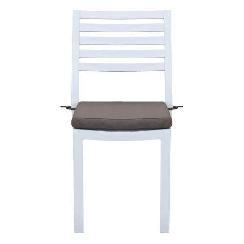DEXTER - set tavolo in alluminio cm 160/240 x 90 x 75 h con 6 sedie e 2 poltrone Dexter