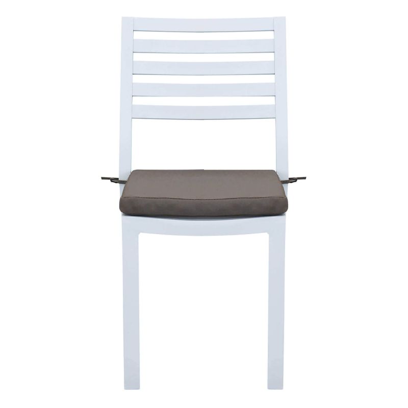 DEXTER - set tavolo in alluminio cm 160/240 x 90 x 75 h con 6 sedie e 2 poltrone Dexter