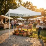 LEVIS - gazebo pieghevole e richiudibile completo di sacca protettiva in alluminio 3 x 4,5 m