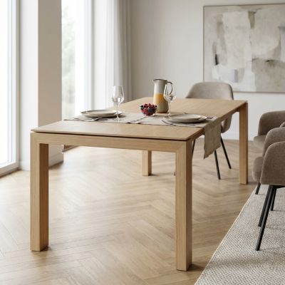 ARTHUR - tavolo da pranzo moderno allungabile in legno