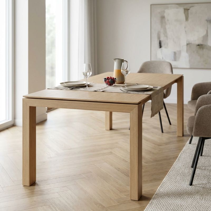 ARTHUR - tavolo da pranzo moderno allungabile in legno