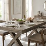 BART - tavolo da pranzo moderno allungabile in legno invecchiato