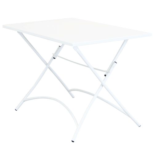 ROMANUS - set tavolo in metallo cm 110 x 70 x 72 h con 4 poltrone Romanus