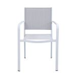 SPLENDOR - set tavolo in alluminio cm 200/300 x 110 x 75 h con 6 poltrone Splendor
