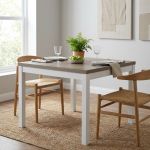 BENTLEY - tavolo da pranzo quadrato moderno allungabile a libro in legno