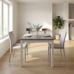 BENTLEY - tavolo da pranzo quadrato moderno allungabile a libro in legno