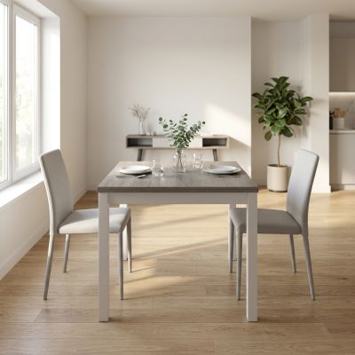 BENTLEY - tavolo da pranzo quadrato moderno allungabile a libro in legno