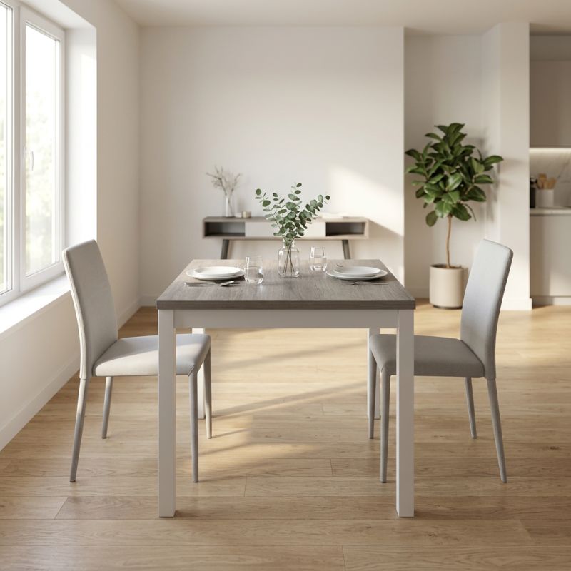 BENTLEY - tavolo da pranzo quadrato moderno allungabile a libro in legno