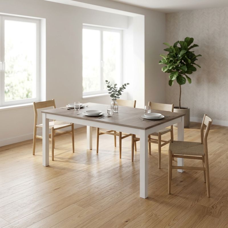 BENTLEY - tavolo da pranzo moderno allungabile in legno
