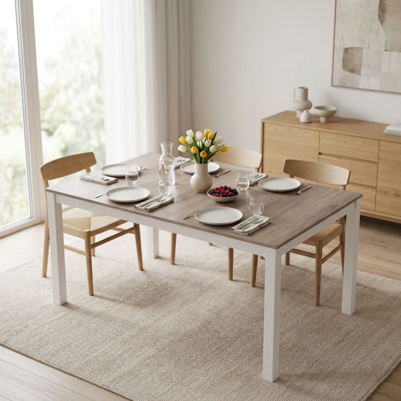 BENTLEY - tavolo da pranzo moderno allungabile in legno