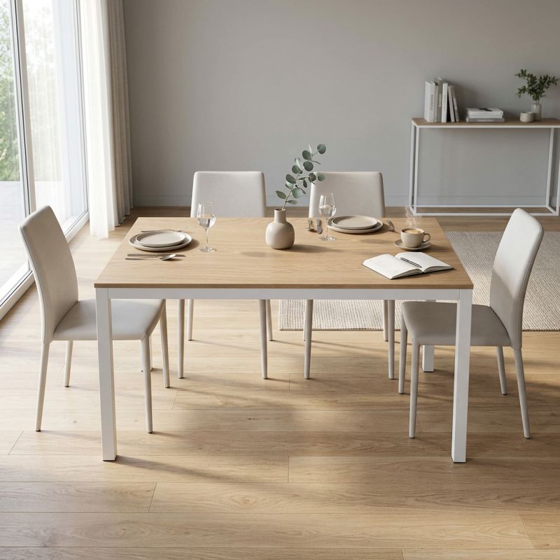 BRENDON - tavolo da pranzo moderno allungabile 120 x 80