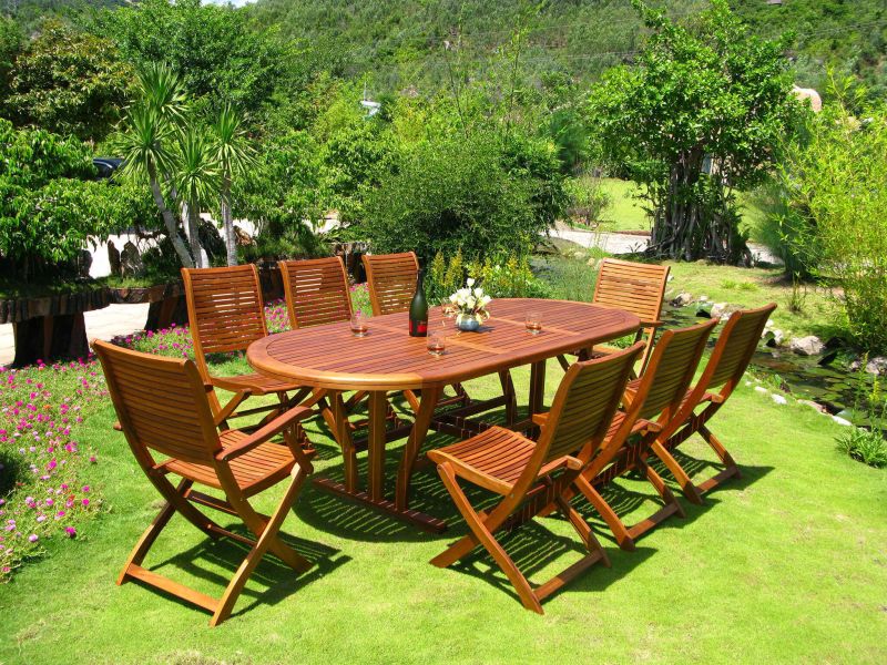TURRIS - tavolo da giardino allungabile in legno massiccio di acacia