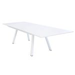 SPLENDOR - set tavolo in alluminio cm 200/300 x 110 x 75 h con 8 poltrone Splendor
