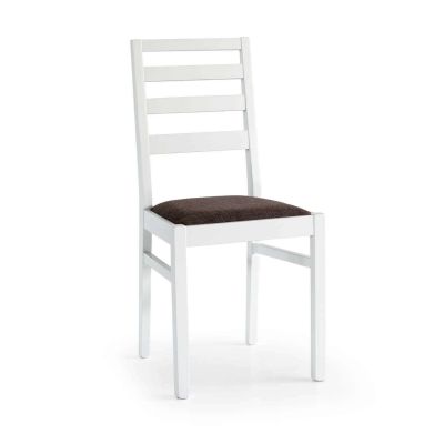 BEATRIX - sedia moderna in legno con seduta in stoffa