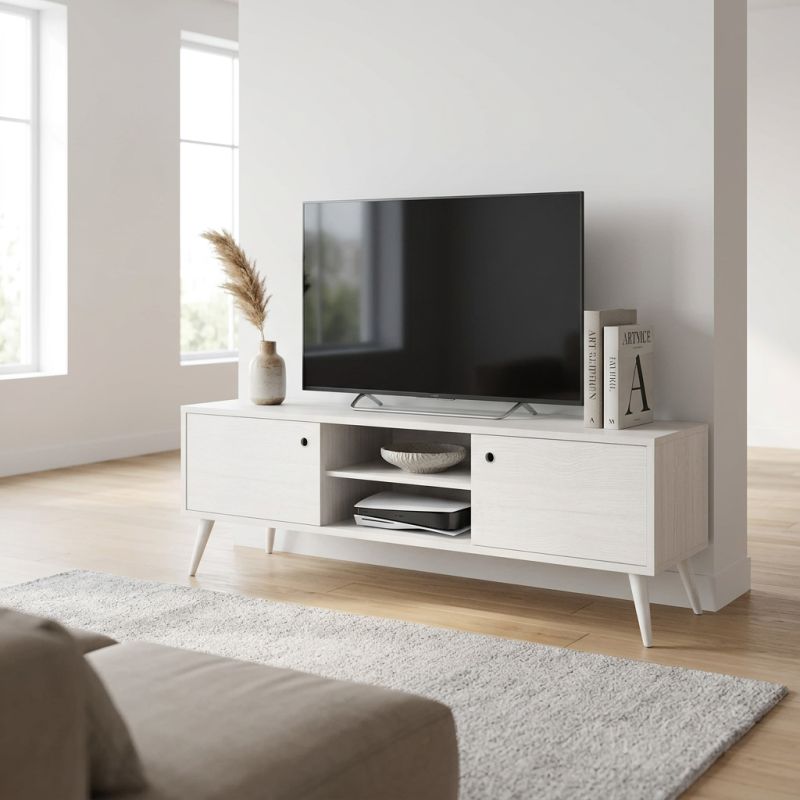 BRODY - mobile porta tv moderno in abete spazzolato