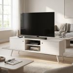 BRODY - mobile porta tv moderno in abete spazzolato