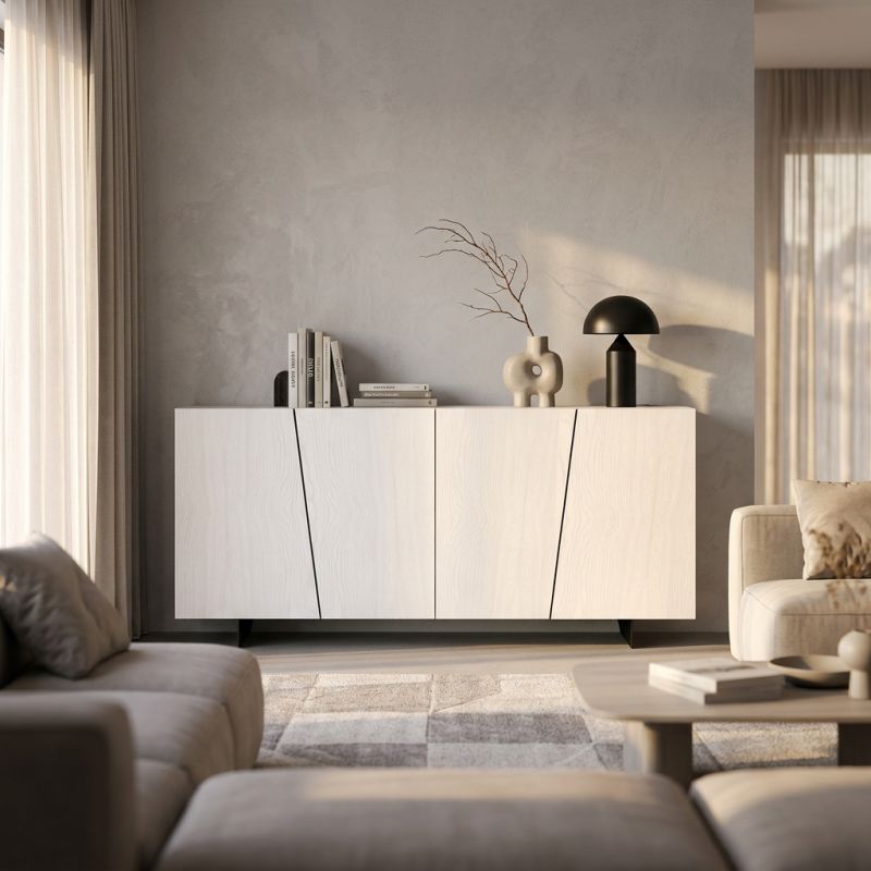BYRON - madia moderna in legno spazzolato