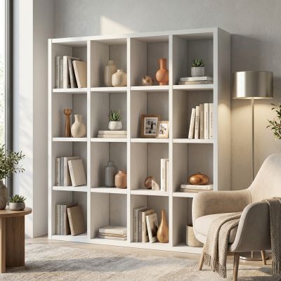 BEVERLY - libreria in nobilitato frassinato 175 cm