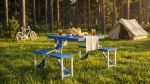 CAMP - tavolo pieghevole salvaspazio con 4 sgabelli