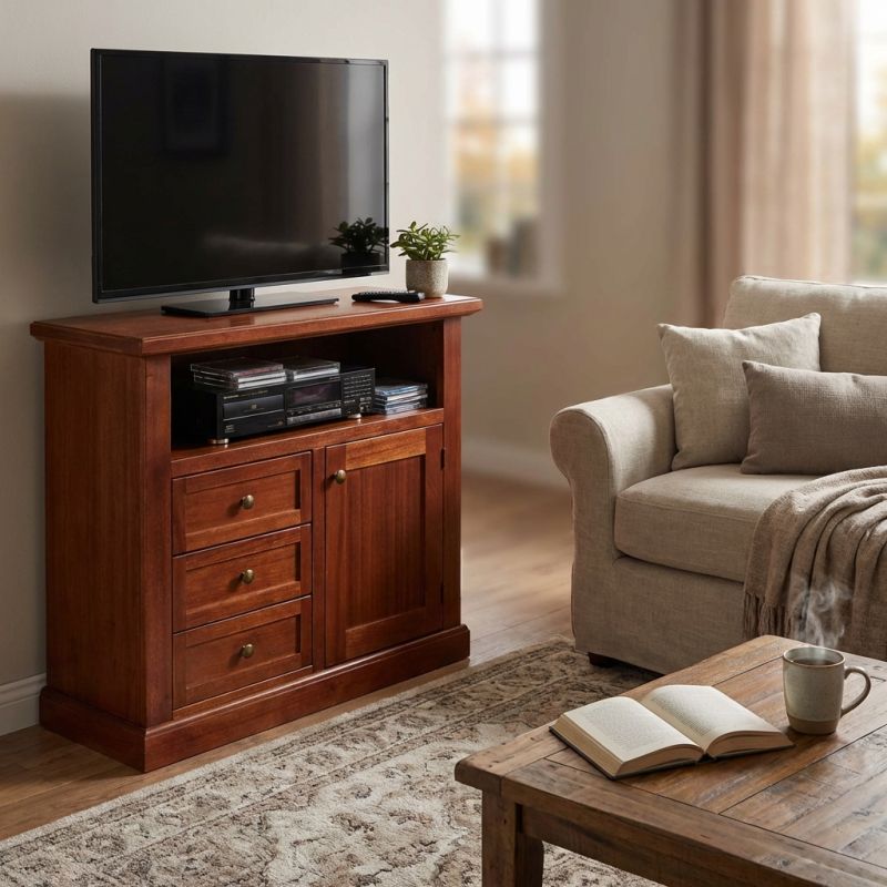 CONNELL - mobile porta tv in legno massello