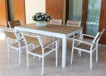 VIDUUS - poltrona da giardino in alluminio e polywood impilabile