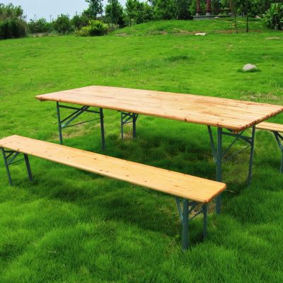 Set birreria con tavolo e due panche 220 x 70 cm