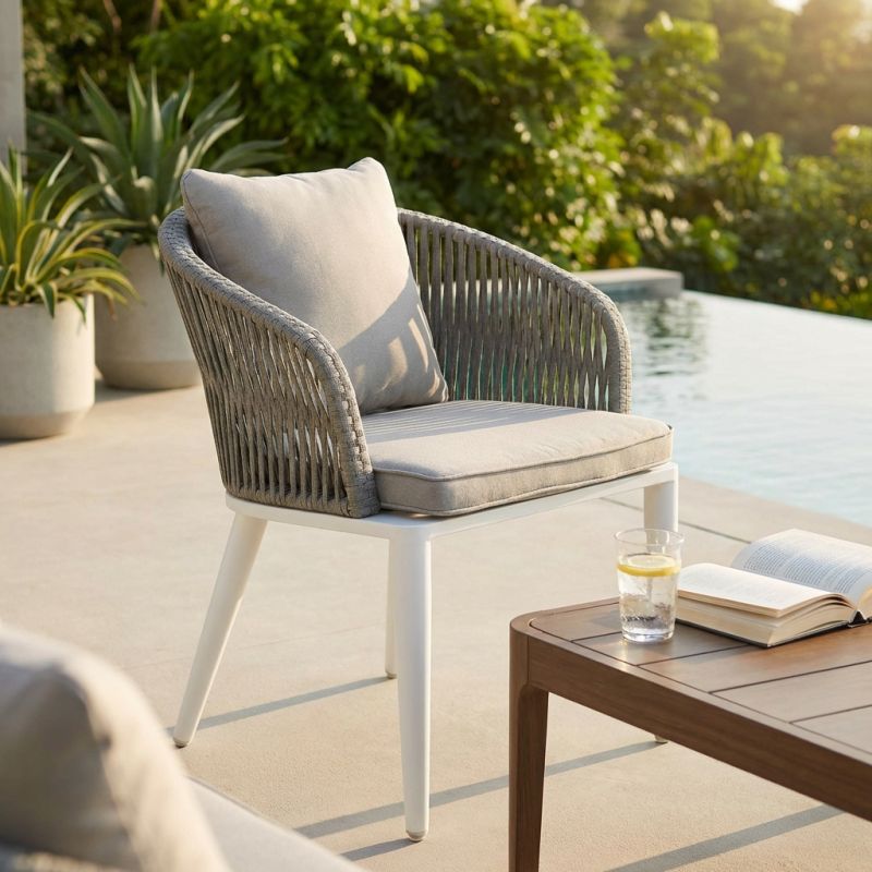 WICKY - poltrona da giardino in wicker