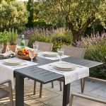ARGENTUM - tavolo da giardino allungabile in alluminio da 150