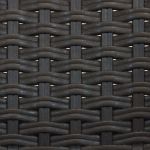 CALIGOLA - set tavolo inresina effetto rattan cm 150 x 90 x 74 h con 6 poltrone Alma