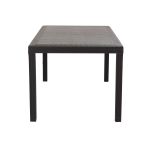 CALIGOLA - set tavolo inresina effetto rattan cm 150 x 90 x 74 h con 6 poltrone Alma