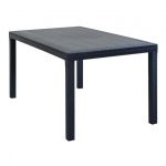CALIGOLA - set tavolo in resina effetto rattan cm 150 x 90 x 74 h con 6 poltrone Alma