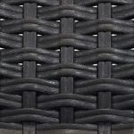 CALIGOLA - set tavolo in resina effetto rattan cm 150 x 90 x 74 h con 4 sedie Alma
