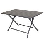 ABELUS - set tavolo in alluminio cm 130 x 77 x 73 h con 4 sedie Gaja