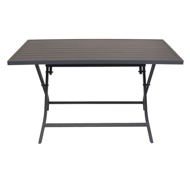 ABELUS - set tavolo in alluminio cm 130 x 77 x 73 h con 4 sedie Gaja